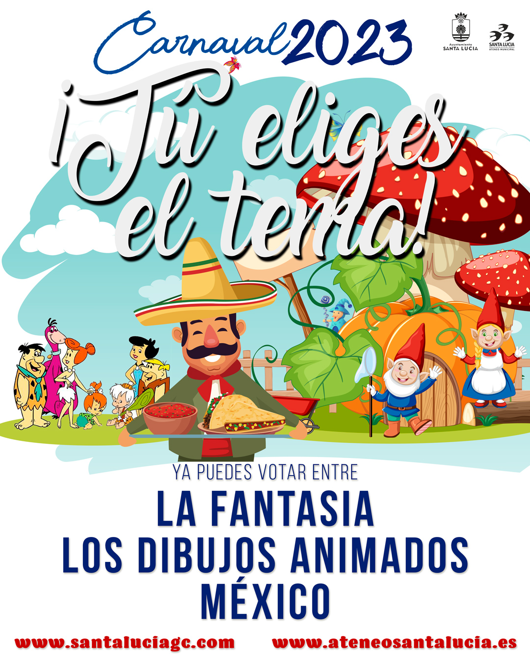 El carnaval de Santa Lucía de Tirajana se celebrará del 2 al 12 de marzo y  estará dedicado a los dibujos animados