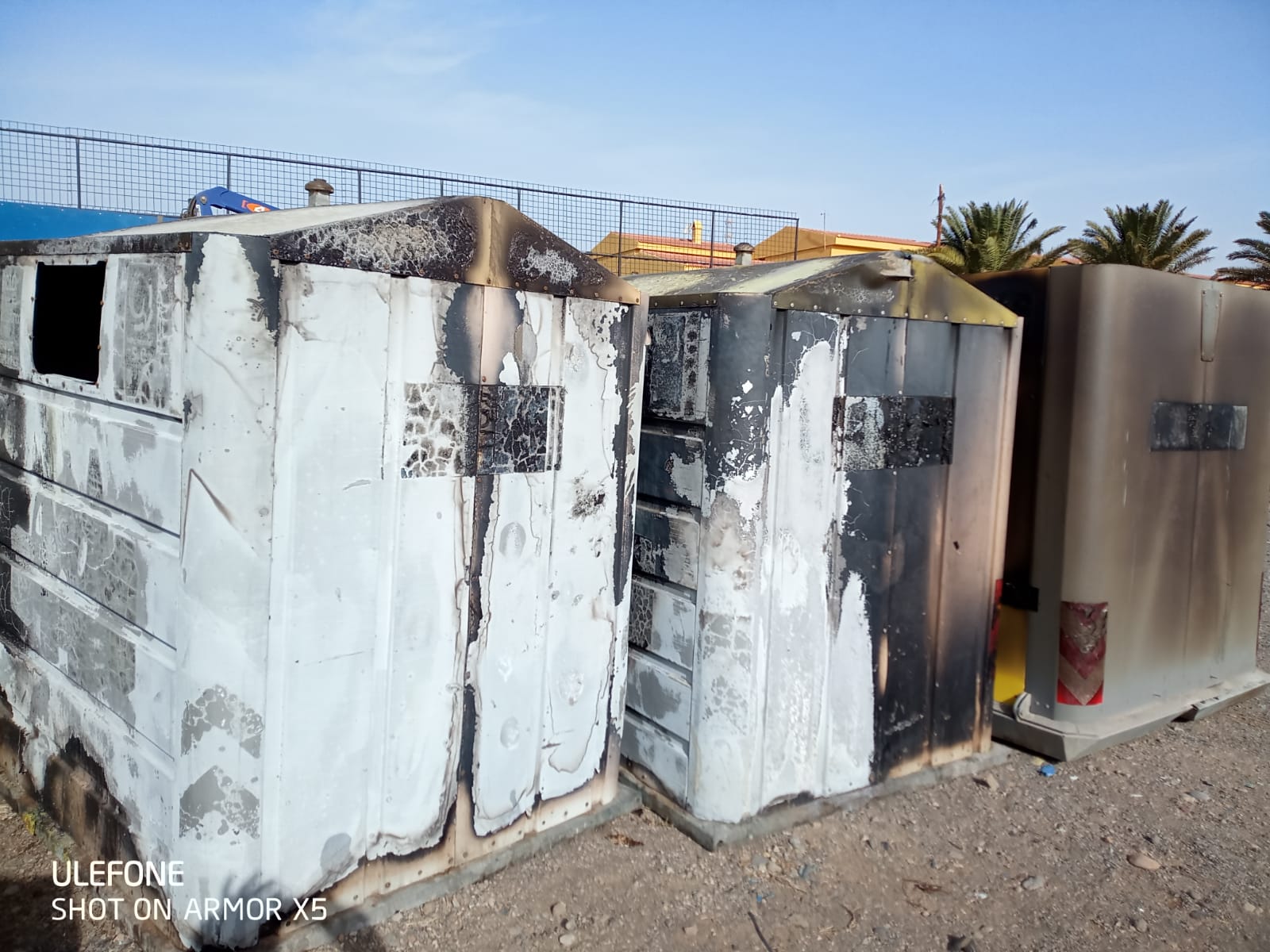  El Ayuntamiento denuncia al presunto autor de la quema de siete contenedores de residuos que costaron más de 18.000 euros