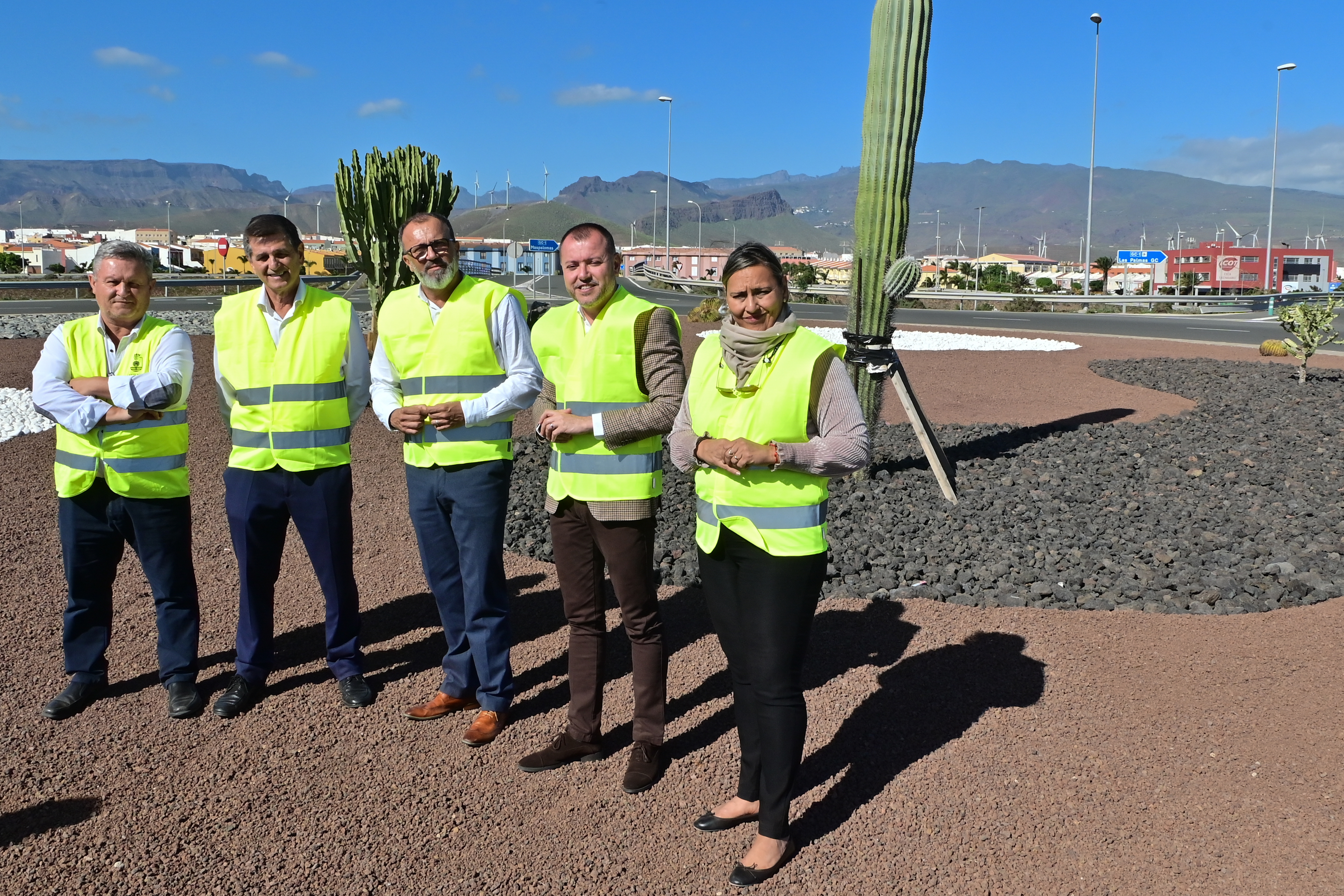  El Cabildo de Gran Canaria invierte 88.000 euros en la mejora y embellecimiento de rotondas y glorietas  del municipio