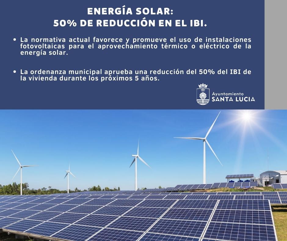 La bonificación del 50% del IBI  favorece  la instalación de placas solares en las viviendas de Santa Lucía de  Tirajana